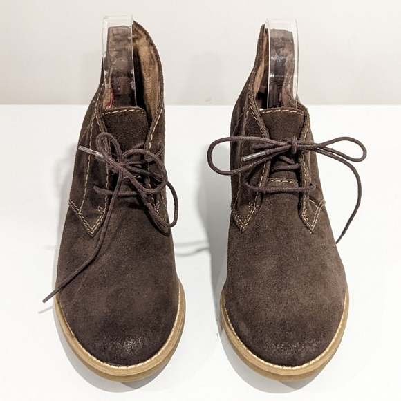 Tamaris olive green suede booties size 38 - Picture 3 of 12